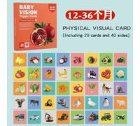 Jouets Montessori Pour Bébés,Cartes Flash Noir Et Blanc Pour Les Grands Abonnés,Cartes Colorées Pour L'éducation Alth,Jouets Pour Les - Type 12-36mouths