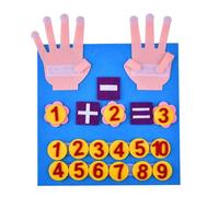 Jouets Montessori Pour Enfants, 30x30cm, Nombres De Doigts En Feutre, Jouet De Maths, Apprentissage Précoce Du Comptage Pour Les Tout-Petits, Développement De L'Intelligence