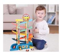 Jouets Montessori pour tout-petits, rampe de voiture, pistes de course, Garages, Parking, cadeau pour garçons et filles âgés de 1, 2 et 3 ans