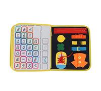 Jouets Montessori, Soft Felt Sensory Activity Board Jouets Educatifs pour Apprentissage de Base et Compétences en Habillement Enfants 1-3 Ans à la Maison École Voyage