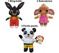 Jouets MPK BING, SULA, PANDO - PLYŠ ASST.