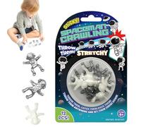 Jouets muraux pour araignée collante - Figurines d'écran flexibles, ensemble de divertissement d'escalade douce | Astuces idéales jouets d'araignée en 12 pièces, blagues de jeux présente u