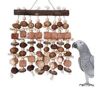 Jouets naturels pour oiseaux, jeux naturels interactifs en bois, jouets d'enrichissement des oiseaux, calopsitte, cornes, poulets, aire de jeux extérieure, intérieure, patio, hamac