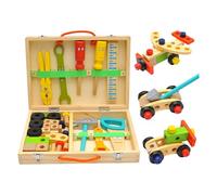 Jouets Outils pour | Jeu de Construction Éducatif en Bois pour l'Apprentissage,Coffret D'Outils - Pour Maison Crèche Anniversaire Garçons Filles 2 4 Ans