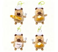 Jouets - Peluches - XLP00697 - Porte-clés cochon de chef - 12 cm - 20