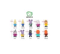Jouets Peppa Pig pour enfants, poupées Peppa Pig, voitures et maisons miniatures pour garçons et filles, ensemble complet de poupées, 10 amies.