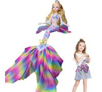 Jouets Petite Sirène, Fashion Doll Princess Film Classique Inspiré | Collection Exquise Sirène Douce Et Belle pour Les Cadeaux De Noël d'anniversaire