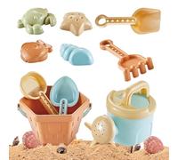 Jouets plage pour les ,10 pièces seau, pelle, arrosoir,kit construction château de sable - pour jardin, arrière-cour, bord de mer, piscine, lac, rive, rivière, garçons et filles à partir de 3 ans