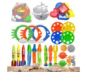 Jouets Plongee Piscine - Articles Jeux Eau Fluide, 650g Kits Natation Pigmente, Accessoire Chasse Trresor Immerge, Objets Aquatiques Chlorure Polyvinyle | Equipement Loisir pour Jeunes & Ados