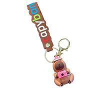 Jouets porte-clés Capibara, porte-clés Capibara | Pendentif e dessin animé de , pendentif pour sac capibara portable de 6,6 cm, anneau porte-clés mignon avec figurine d'animal, E.,