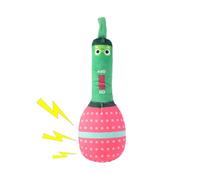 Jouets pour animaux de compagnie - Microphone parlant en peluche à mâcher | Son éducatif, jouet en peluche résistant à la mastication pour chiens et chats, jeu d'intérieur et d'extérieur, jouet de