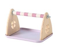 Jouets pour animaux de compagnie - Perchoir d'enrichissement pour oiseaux avec plateau | Accessoire durable de meulage de pattes, outil de cage interactif pour volière, extérieur, maison, inséparables