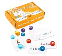 Jouets pour apprendre à compter : kit interactif d'éducation à la maison, cartes de mathématiques, jeu éducatif, outil attrayant pour la salle de classe, jeu d'activités cogniti