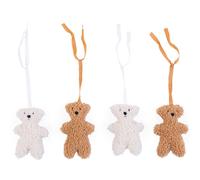 Jouets pour arche d'activités Teddy beige et écru (4 pièces)
