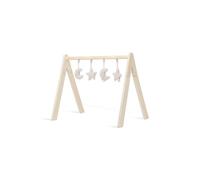 Jollein Lot de 4 crochets pour jouets Trèfle Moon Nougat - Lune et étoiles