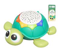Jouets pour bébé de 6 à 12 mois, jouets pour bébé de 6 à 12 mois, projecteur tortue sur le ventre, rampant drôle avec lumière et son, musique apaisante, éducative, pour tout-petits, garçons et fil