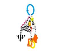 Jouets pour bébé noir et blanc à contraste élevé, livres sensoriels pour bébé qui attirent l'attention, hochets en peluche, anneaux suspendus, jouets pour bébé noir et blanc pour (Triangulaire)