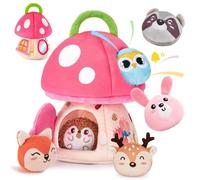 Jouets pour Bébés de 6 À 12 Mois, Ruche Amusante avec 5 Abeilles Sensorielles en Peluche, Hochet, Miroir Froissé, Jouets Montessori pour Bébés, Cadeaux d'anniversaire Et de Noël F