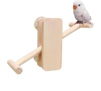 Jouets pour Cage À Oiseaux | Balançoire en Bois Multifonctionnelle pour Oiseaux,Terrain De Jeu Résistant À La Mastication pour Perruches Amoureuses Calopsittes Et Cacatoès