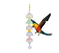 Jouets pour cage à oiseaux - Fournitures de broyage multifonctionnelles pour animaux de compagnie, grand jouet à mâcher pour aras, moineaux, inséparables, conures, calopsittes et pinsons