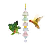 Jouets pour cage à oiseaux - Matériel de broyage résistant aux rayures, grand jouet à mâcher pour oiseaux, aras, moineaux, inséparables, conures, calopsittes et pinsons