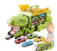 Jouets pour camions de dinosaures pour avec 12 voitures amovibles, jeu de pistes pour véhicules de jouet, camion transporteur