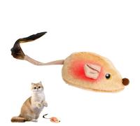 Jouets pour chat : jouet pour chaton en forme de souris criante 2,17 x 1,81 x 12,99 pouces | ABS Kitty Toy, souris d'exercice rechargeables avec lumière pour jouer, divertir, s'entraîner, Noël