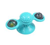 Jouets pour chat moulin à vent, jouet pour chat tournant, Jouets tournants interactifs avec lumière LED pour chats, Jouet de pincement de chat avec Base de ventouse, jouet d'exercice de fileur de chat