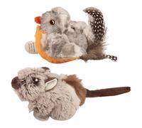 Jouets pour chat pour s'ennuyer à l'intérieur, jouets d'intérieur pour chat - Jouet en peluche pour taquiner, exercice, stimulation mentale, temps de jeu, amusant pour engager les mouvements