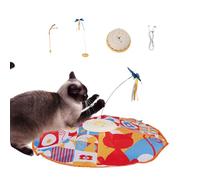 Jouets pour chatons - Leurre interactif rechargeable par USB, jouets de poursuite automatique pour chats et petites et grandes races, intérieur extérieur, maison, voyage, parc, balcon