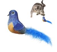 Jouets pour chats avec à chat | Jouet en peluche en forme d'oiseau et d' à chat | Jouets attrayants pour chats avec papier hochet