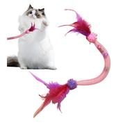Jouets pour Chats avec Plumes Jouets de Menthe Chat, Corde Morsure Corde Morsure Interactive avec Plume | Corde de Chat élastique Strict avec des remboursements pour Les Chats ennuyés à l'intérieur