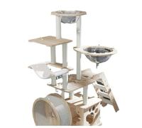 Jouets pour Chats Cadre D'escalade For Chat Lit For Chat En Bois Massif Arbre À Chat Cadre For Chat Tout En Bois Massif Tour For Chat Capsule Spatiale Grand Cadre En Sisal Tapis roulant pour Chat(1)