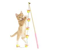 Jouets Pour Chats | Cordon Avec Un Design De Fruit Et Une Manche Antidérapante - Jouet À Canne Pour Chat | Pour le Jeu des Chatons en Intérieur, avec Oiseaux, Poissons, Souris pour lutter contre l'Enn
