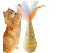 Jouets pour chats d'intérieur - Accessoire pour animaux de compagnie qui s'redresse seul, balle oscillante jouet interactif pour chats, jeu d'exercice, lécher des petits animaux de compagnie, Noël