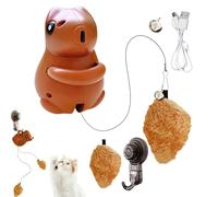 Jouets pour chats d'intérieur, teaser électrique pour chats avec jouets pour chats de levage intelligents avec corde et balle, jouets interactifs pour des heures de plaisir à la maison