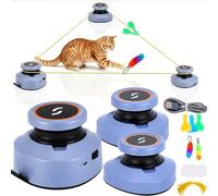 Jouets Pour Chats, Divertissement Autonome Jouets électriques Rechargeables Kit De Jeux Interactifs Et D'Intelligence Tapis De Course Pour Chats à Vitesse Réglable (Sans Sangles Requises) (A)