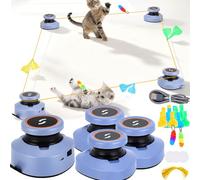 Jouets Pour Chats, Divertissement Autonome Jouets électriques Rechargeables Kit De Jeux Interactifs Et D'Intelligence Tapis De Course Pour Chats à Vitesse Réglable (Sans Sangles Requises) (B)