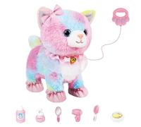 Jouets pour chats pour enfants interactifs activés par la voix et le toucher Furreal Pets avec télécommande Laisse Marche Robot Chat parlant pour garçons et filles Robot Chat Furreal Pets Jouet C