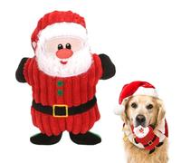 Jouets pour Chien Qui Couine | Jouets De Noël Saint Nicolas pour Chien | Peluche À Mâcher Mignonne pour Petit Et Moyen | Jeu en Extérieur Et pour Animal Âgé