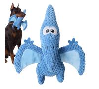 Jouets pour chiens couineurs, jouet à mâcher en peluche pour chien,Jouet interactif pour chien doux | Le dinosaure en tissu résistant soulage l'ennui, mignon dinosaure en peluche à mâcher pour la dent