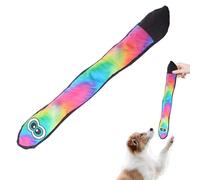 Jouets pour Chiens de Vacances - Serpent Chiot couineur en Peluche, Design Arc-en- Bleu-Vert, Divertissement pour Animaux de Compagnie en Peluche Douce | Compagnon de Jeu interactif à mâcher de
