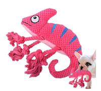 Jouets pour chiens en peluche qui couinent - Jouet en peluche caméléon pour animaux de compagnie à mâcher Jouets en peluche pour chiens grinçants | Jouet interactif pour animaux de compagnie en tissu