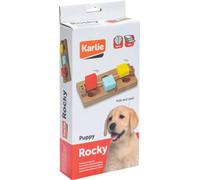 Jouets pour chiens Karlie Doggy Brain Train Rocky 23 x 12 x 4 Jouet d'intelligence, jouet à grignoter, occupation, jouet interactif