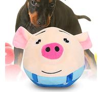 Jouets pour Chiens pour les Garder Occupés, un Jouet en Peluche de Compagnie Grincement Actif de Chien Interactif Lavable Dessin animé Sonne électronique Petit Moyen, 5.5x5.1x5.1 (Vêtements bleus