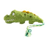 Jouets pour Chiens pour Mâcher Agressifs, Jouet D'enrichissement À Croûte en Peluche, Jouet Sonore en Peluche Doux avec Grincement Intégré, Moelleuse Et Sécurité, Enrichissez Une Stimulation Mentale,