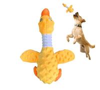 Jouets pour chiens pour mâcheurs agressifs, 2026 nouveaux jouets pour chiens canard, jouet apaisant, peluche de 11 pouces avec couineur, tissu apaisant pour oiseaux, jouet couineur de qualité professi