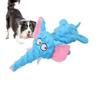 Jouets pour chiens qui grincent ,Jouets pour chiens criant | Peluche farcie d'éléphant,Jouets de nettoyage des dents de chien de 11,81 pouces, jouets de chat en plein air, joué