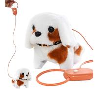 Jouets pour chiens qui marchent et aboient,Jouet pour chien qui aboie - Fur-Real Pets Chien réaliste Chien de marche électrique,Animal de compagnie interactif, chiot en peluche, chien ronronnant pour