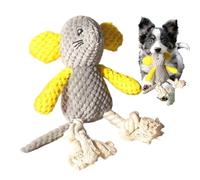 Jouets pour chiens rembourrés, jouets grinçants pour chiens, souris mâche jouets interactifs, fournitures de chiots indestructibles en couches difficiles, son sérieux pour la récupération en plein air